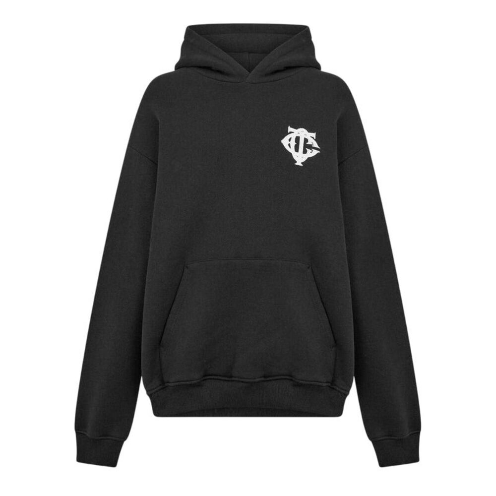 Couture Mens Heavyweight Relaxed Fit Hoodie / Black